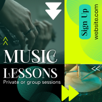 Cool Music Lessons Linkedin Post