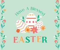 Floral Easter Facebook Post Image Preview