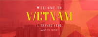 Vietnam Cityscape Travel Vlog Facebook Cover