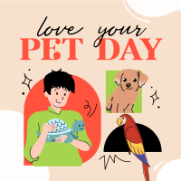 Loving Your Pet Instagram Post