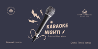 Karaoke Night Blast Twitter Post