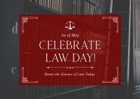 Formal Law Day Postcard