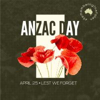 Anzac Halftone Instagram Post