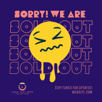 Sorry Sold Out Instagram Post Design