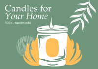 Boho Candle Collection Postcard