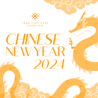 Dragon Lunar Year Instagram Post Design