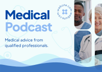Medical Podcast Postcard