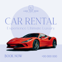 Lux Car Rental Linkedin Post Design