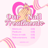 Nail Treatments List Linkedin Post