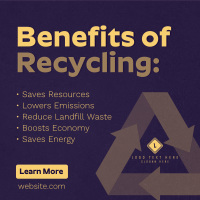 Recycling Benefits Linkedin Post