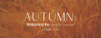 Warm Autumn Greetings Facebook Cover Image Preview