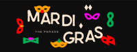 Mardi Gras Parade Mask Facebook Cover