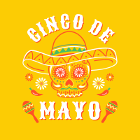 Happy Cinco De Mayo Skull Linkedin Post