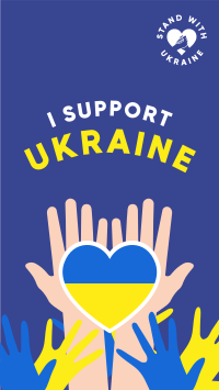 I Support Ukraine Facebook Story