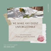 Event and Party Planner Scrapbook Instagram Post