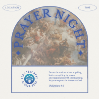 Rustic Prayer Night Instagram Post Design