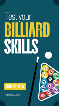 Modern Billiard Game Facebook Story