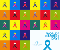 Multicolor Cancer Day Facebook Post