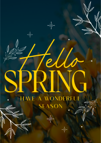 Hello Spring Poster