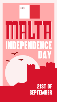 Mid-Century Malta Independence Day Facebook Story