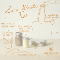 Zero Waste Tips Instagram Post
