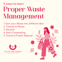 Proper Waste Management Linkedin Post Image Preview