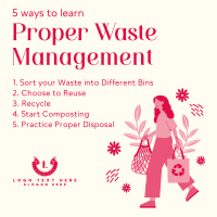 Proper Waste Management Linkedin Post