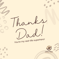 Thanks Dad Script Instagram Post Image Preview