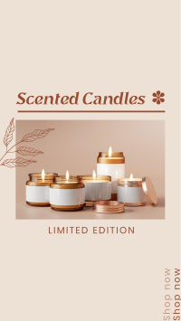 Limited Edition Scented Candles Instagram Story