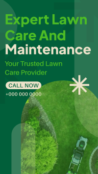 Expert Lawn Maintenance Instagram Reel Image Preview