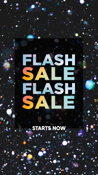 Flash Sale Confetti Facebook Story