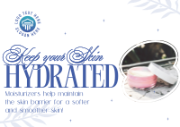 Skincare Hydration Benefits Postcard