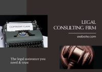 Legal Consultation Firm Postcard