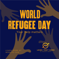 World Refugee Day Instagram Post Design