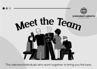 Business Team People Postcard