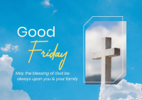 Good Friday Sky Postcard