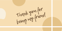 Thank you friend greeting Twitter Post