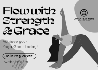 Yoga Flow Instructor Postcard Design