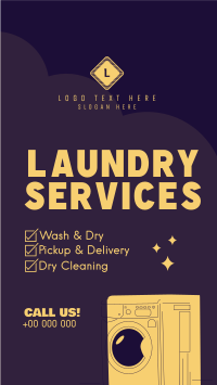 Laundry Services List Instagram Story