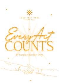 Humanitarian Day Doodles Flyer