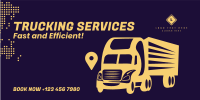 Truck Courier Service Twitter Post