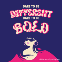 Dare To Be Bold Instagram Post Design