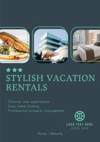 Stylish Vacation Rentals Poster