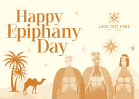 Happy Epiphany Day Postcard