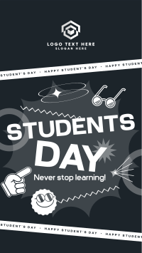 Students Day Greeting Facebook Story Design