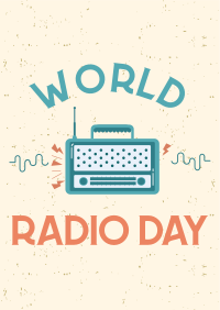 Simple Radio Day Poster