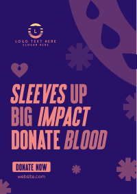 Droplet Blood Donation Flyer