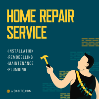 Home Repair Man Service Offer Instagram Post