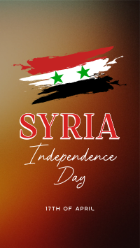 Syria Independence Flag Instagram Reel Image Preview