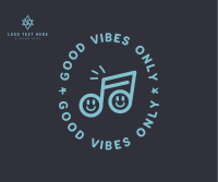 Good Vibes Happy Note Facebook Post